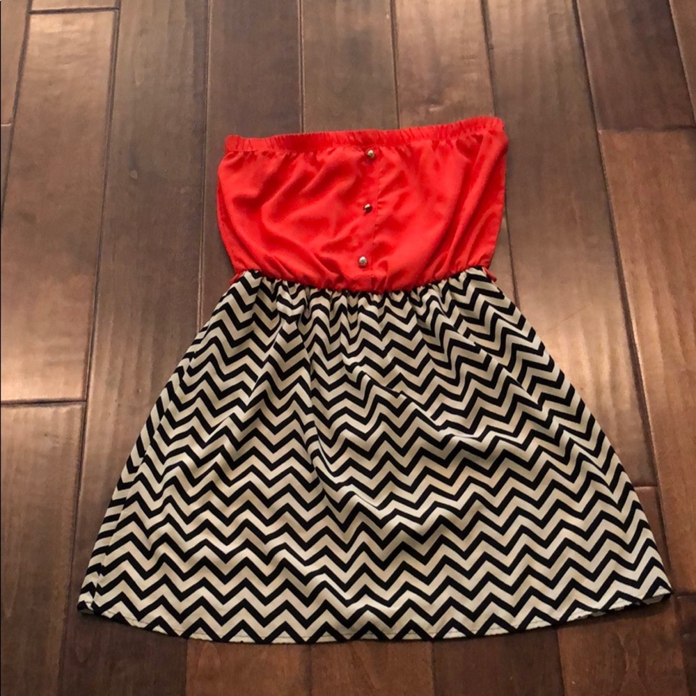 Strapless sun dress
